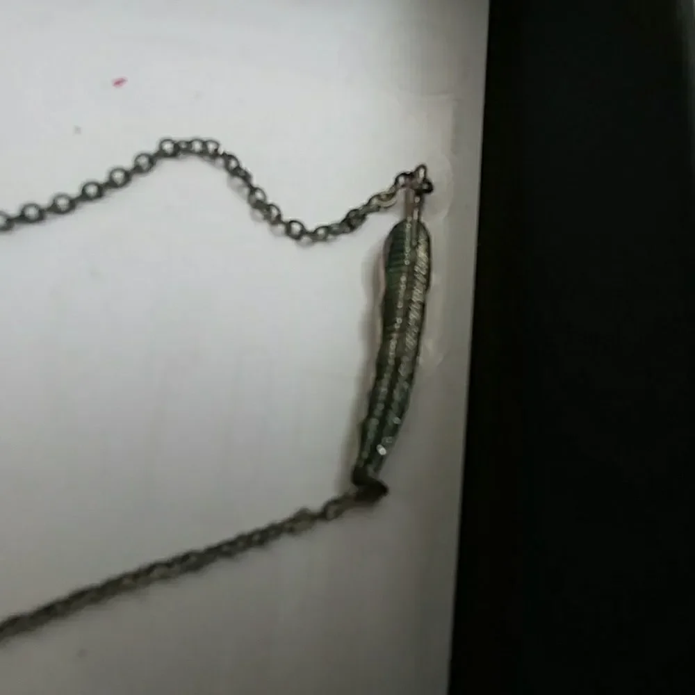 2for$15Silver feather necklace